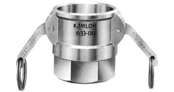 Camlock Coupling Type D, Diameter 13 mm (1/2"), Brass, IMPA 351815, Price Per PCE, HS-Code 7419809099, Origin CN, IMPA 351815, Weight 0.137Kg, TETRA, Quality B