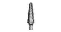 Carbide rotary bur, cone shape radius end (E47), shank 6 mm, blade 12.7mm, length 76 mm, Price Per PCE, HS-Code 8207909100, Origin DE, IMPA 632547, Weight 0.03Kg, Klingspor, Quality A