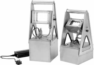 Warom HRD502A, Rechargeable ATEX worklight (spot), certified for zone 1 & 2, 24 V, Xenon lamp, 35 W, Price Per PCE, HS-Code 8513100000, Origin CN, IMPA 331951, Weight 25Kg, Warom, Quality B