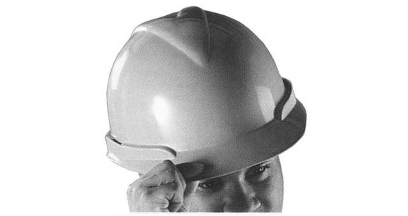 MSA V-gard 200 White Safety Helmet with Fas-trac suspension, EN397, VENTED, IMPA 310202, Price Per PCE, HS-Code 6506101000, Origin US, IMPA 310202, Weight 0.376Kg, MSA, Quality A