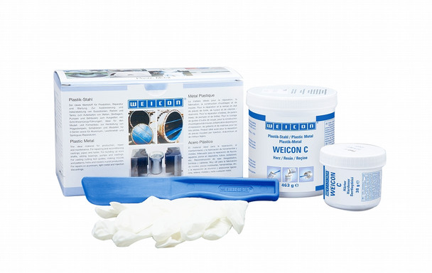 PLASTIC STEEL LIQUID, ALUMINIUM WEIDLING C -35°C TO +220°C 500 GRAM WEICON , Price per PIECE , Country Of Origin : DE , HS Code: 39073000 , Net Weight: 0.5 , IMPA - 812903 - 812904 - ISSA  - 7550907 - 7550908 -