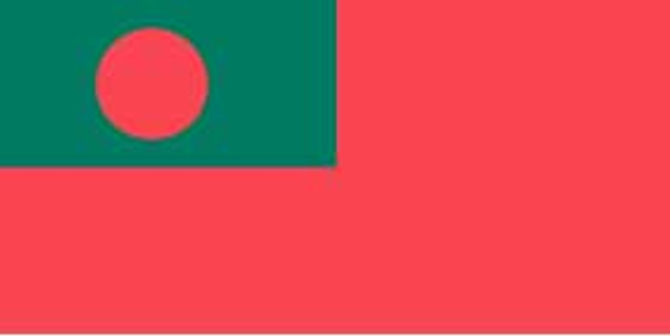 FLAG BANGLADESH, ENSIGN FLAG 100X150CM BUNTING, IMPA 371909, Price per SHT