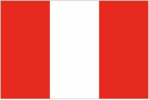 FLAG PERU, ENSIGN FLAG 100X150CM, IMPA 371939, Price per SHT