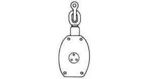 WOODEN BLOCK 1-SHEAVE 9" 24mm SWIVEL EYE & BECKET, Price for 1, IMPA 231608, ISSA 4315607, Weight 5.20Kg HS Code:  84835080 Origin:  CHINA