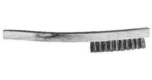 WIRE BRUSH BRASS-4 ROWS with straight wooden handle, Price for 1, IMPA 510671, ISSA 5725002, Weight 0.10Kg HS Code:  82053000 Origin:  CHINA