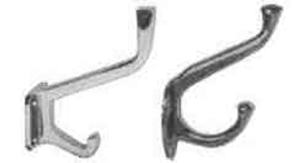 HAT AND COAT HOOK ALUMINIUM, Price for 1, IMPA 491010, ISSA 3718102, Weight 0.03Kg HS Code:  76169990 Origin:  NETHERLANDS