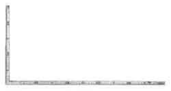 CARPENTERS SQUARE STEEL METRIC GRADUATED  350mm, Price for 1, IMPA 650933, ISSA 6109200, Weight 0.10Kg HS Code:  90178010 Origin:  CHINA