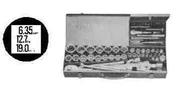 WRENCH SOCKET SET  4-50mm COMBINATION, Price for 1, IMPA 610101, ISSA , Weight 13.70Kg HS Code:  82060000 Origin:  CHINA