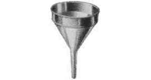 OIL FUNNEL GALVANISED 150mm with brass strainer, Price for 1, IMPA 232603, ISSA , Weight 0.15Kg HS Code:  72121010 Origin:  CHINA