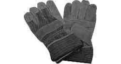 PAIR OF WORKING GLOVES COW SPLITLEATHER-AMERICAN, Price for 1, IMPA 190111, ISSA 2710301, Weight 0.14Kg HS Code:  42032910 Origin:  CHINA