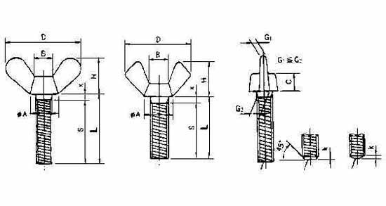 WING BOLT M6x30 DIN 316-CAST IRON ZINC, Price for 100, IMPA 692601, ISSA 6504000, Weight 0.02Kg HS Code:  73181590 Origin:  NETHERLANDS