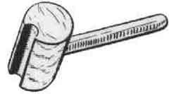 SERVING MALLET WOOD diam.80mm x width 180mm, Price for 1, IMPA 232306, ISSA 4308401, Weight 0.51Kg HS Code:  44170000 Origin:  INDIA