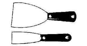 PUTTY KNIFE STAINLESS STEEL 80mm  PLASTIC HANDLE-GERMAN, Price for 1, IMPA 613676, ISSA , Weight 0.09Kg HS Code:  82055910 Origin:  GERMANY