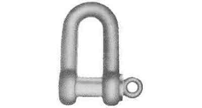 CHAIN SHACKLE SCREW PIN 24x27x38mm -  3 ton + cert., Price for 1, IMPA 230301, ISSA , Weight 1.88Kg HS Code:  73269098 Origin:  CHINA