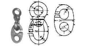 INGLEFIELD CLIP BRASS 90mm COMPLETE UPPER/LOWER, Price for 1, IMPA 371582, ISSA , Weight 0.08Kg HS Code:  74199990 Origin:  CHINA