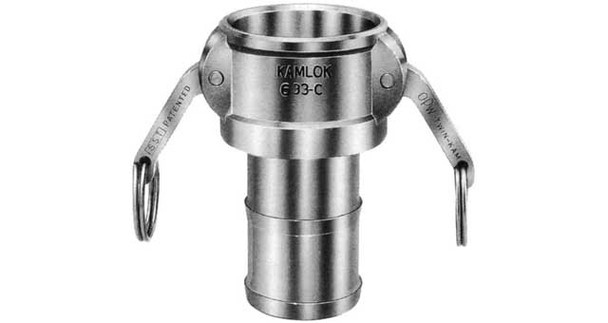 Camlock Coupling Type C, Diameter 75 mm (3"), Stainless steel, IMPA 352037, Price Per PCE, HS-Code 7326200090, Origin CN, IMPA 352037, Weight 1.068Kg, TETRA, Quality B