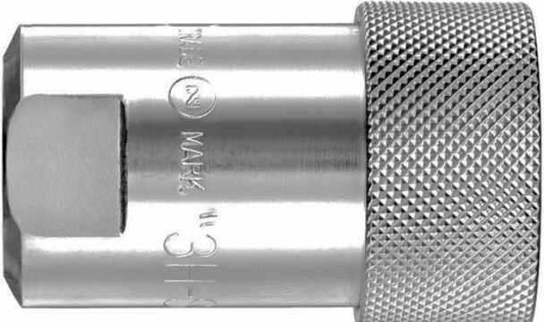 NITTO 4-HS (1/2") Quick-Connect Coupler, Double End Shut Off, Stainless steel, IMPA 351603, Price Per PCE, HS-Code 7326200090, Origin JP, IMPA 351603, Weight 0.489Kg, Nitto Kohki, Quality A