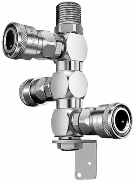 NITTO, rotary line coupler, Type-RE, Inlet 1/2" Male, Outlet 3x20SH, IMPA 351657 , Price Per PCE, HS-Code 7326200090, Origin JP, IMPA 351657, Weight 0.665Kg, Nitto Kohki, Quality A