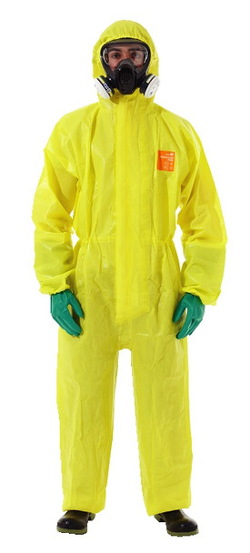 Technosafety disposable coverall, Cat III, Type 3/4/5/6, Yellow, Anti-static, Double zipper, Size XXXL, IMPA 312096, Price Per PCE, HS-Code 3926200000, Origin CN, IMPA 312096, Weight 0.38Kg, Technosafety, Quality B
