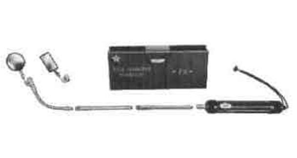 Tetra Inspection mirror with LED light, telescopic pole max 88 cm, mirror 80x50mm, IMPA 652708, Price Per PCE, HS-Code 8205598000, Origin CN, IMPA 652708, Weight 0.4Kg, AP-Line, Quality B