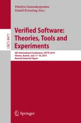 Verified Software: Theories, Tools and Experiments by Daniel Kroening | Dimitra Giannakopoulou