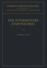 Der Intermediäre Stoffwechsel by Konrad Lang