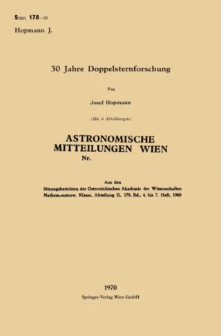 30 Jahre Doppelsternforschung by Josef Hopmann