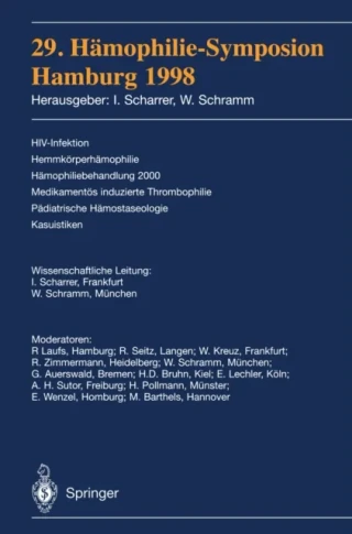 29. Hämophilie-Symposion by Wolfgang Schramm | Inge Scharrer