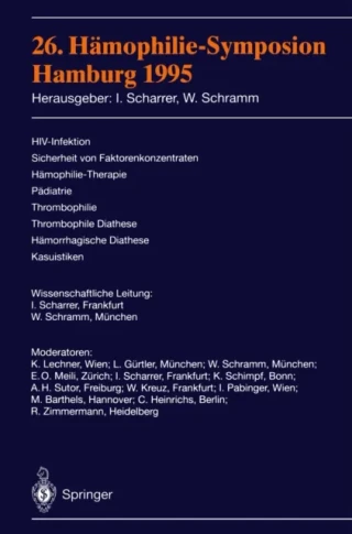 26. Hämophilie-Symposion by Wolfgang Schramm | Inge Scharrer