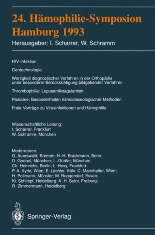 24. Hämophilie-Symposion by Wolfgang Schramm | Inge Scharrer