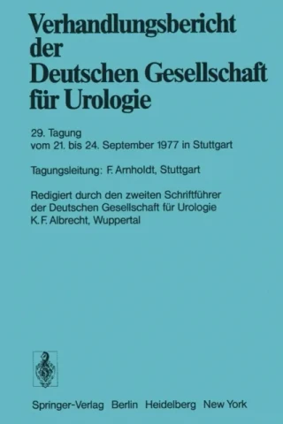 29. Tagung vom 21. September bis 24. September 1977 in Stuttgart by K. F. Albrecht | F. Arnholdt