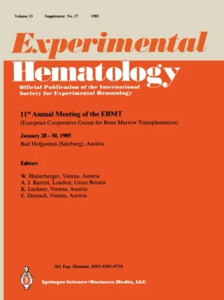 11th Annual meeting of the EBMT by W. Hinterberger | A. J. Barrett | K. Lechner | E. Deutsch