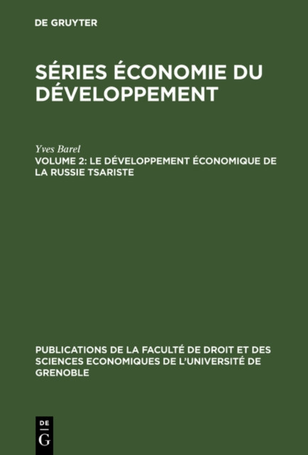 Le développement économique de la Russie tsariste