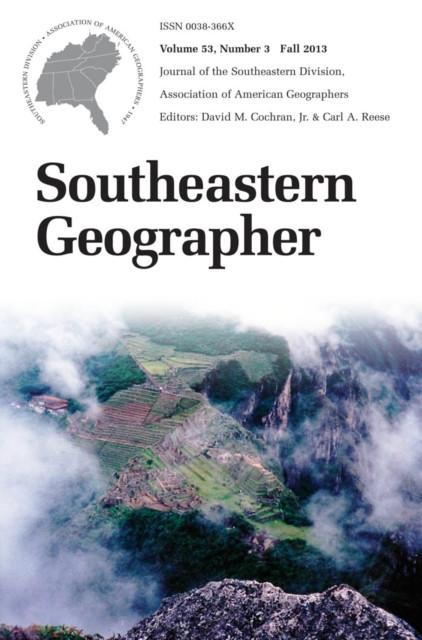 Southeastern Geographer: Fall 2013 Issue