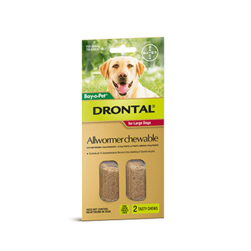 DRONTAL CHEW BAY-O-PET LGE DOG 35KG 2'S