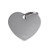 GREY ID Tag Basic collection Big Heart Red in Aluminum