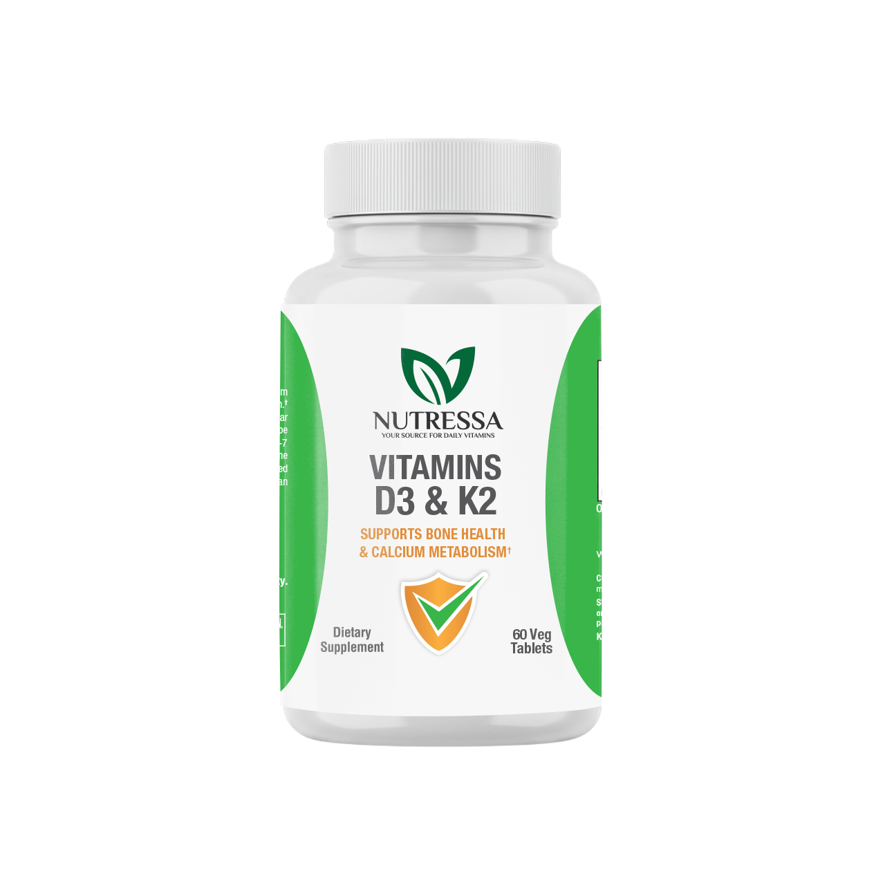 Nutressa® - Vitamins D3 & K2 Veg Tabs