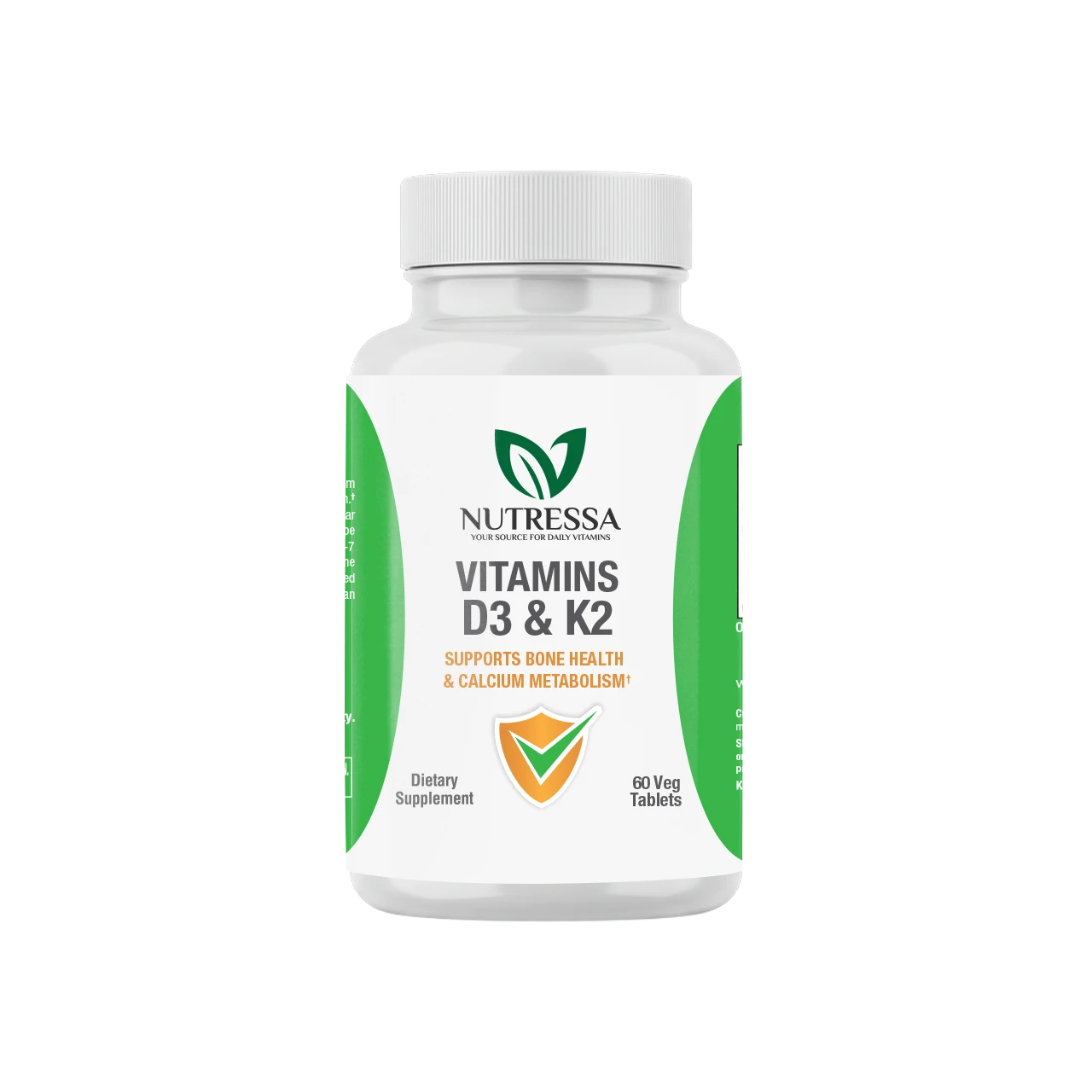 Nutressa® - Vitamins D3 & K2 Veg Tabs