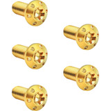 Arlen Ness 300-914 Bolt Kit Rotor Front Holeshot 5 Pack Hub Mount,Gold
