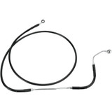Drag Specialties Brake Line - Front - Black - +4" Abs Drag Specialties Brake Line - Front - Black - +4" Abs