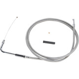 Drag Specialties Stainless Braided Throttle Cable - 54"