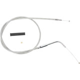 Drag Specialties Stainless Braided Throttle Cable - 33" Drag Specialties Stainless Braided Throttle Cable - 33"