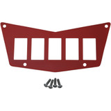 Moose Utility Dash Plate - 5 Switch - Red 100-4383-Pu Moose Utility Dash Plate - 5 Switch - Red 100-4383-Pu