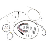 Burly Brand Control Kit For Early Touring Bikes With Bagger Bar Handlebars - 15" - Stainless B30-1297 Burly Brand Control Kit For Early Touring Bikes With Bagger Bar Handlebars - 15" - Stainless B30-1297