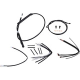 Burly Brand Handlebar Cable And Brake Line Kit For Burly Ape Handlebars - 16" Gorilla Handlebars - Black B30-1247 Burly Brand Handlebar Cable And Brake Line Kit For Burly Ape Handlebars - 16" Gorilla Handlebars - Black B30-1247