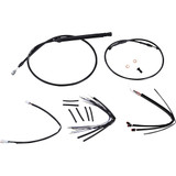 Burly Brand Handlebar Cable And Brake Line Kit For Burly Ape Handlebars - 18" Gorilla Handlebars - Black B30-1242 Burly Brand Handlebar Cable And Brake Line Kit For Burly Ape Handlebars - 18" Gorilla Handlebars - Black B30-1242