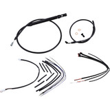 Burly Brand Jail Bar Cable Kit - 14" Handlebars - Black Vinyl B30-1253 Burly Brand Jail Bar Cable Kit - 14" Handlebars - Black Vinyl B30-1253