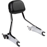 Cobra Detachable Backrest - Chrome - Short - Chieftain 502-2200 Cobra Detachable Backrest - Chrome - Short - Chieftain 502-2200