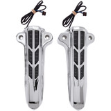 Ciro Forkini Lower Leg Covers - Chrome - With Leds 43001