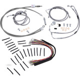 Burly Brand Complete Stainless Braided Handlebar Cable/Brake Line Kit - 13" Ape Hanger Handlebars B30-1102 Burly Brand Complete Stainless Braided Handlebar Cable/Brake Line Kit - 13" Ape Hanger Handlebars B30-1102